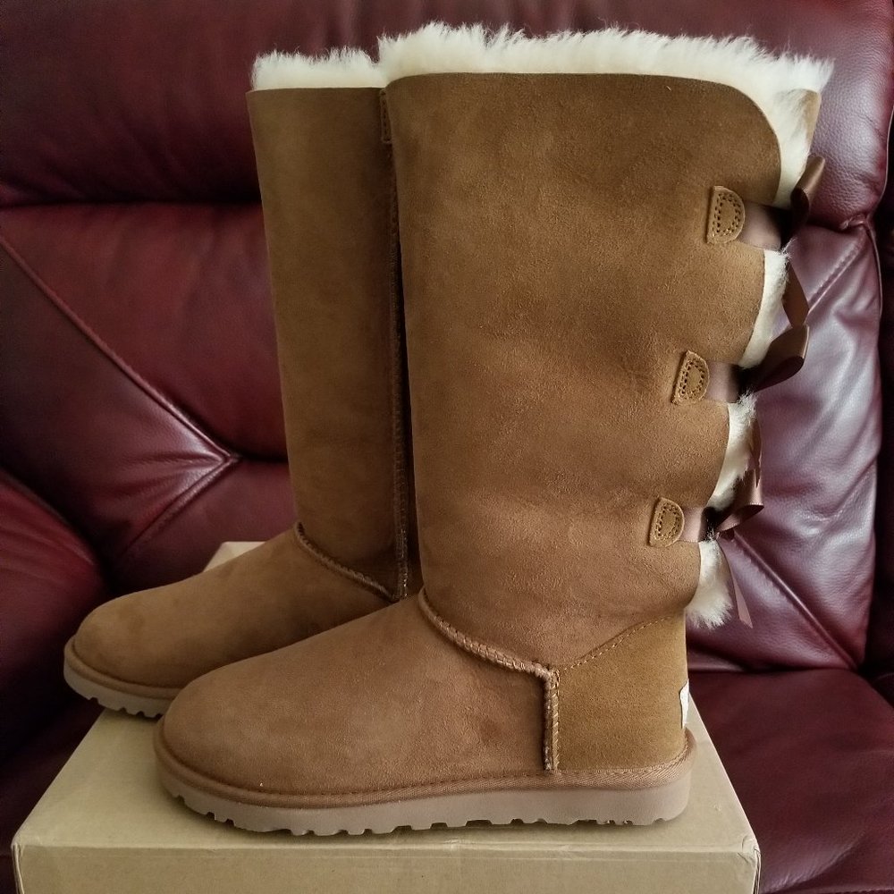 NEW UGG Women's Bailey Bow Tall Boots - Picture 3 of 7